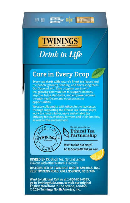 Twinings Strawberry & Raspberry Herbal Iced Tea, 72 Oversized Tea Bags, Makes 18 Pitchers or 144 Servings, Unsweetened, Naturally Caffeine-Free, (Pack of 1)