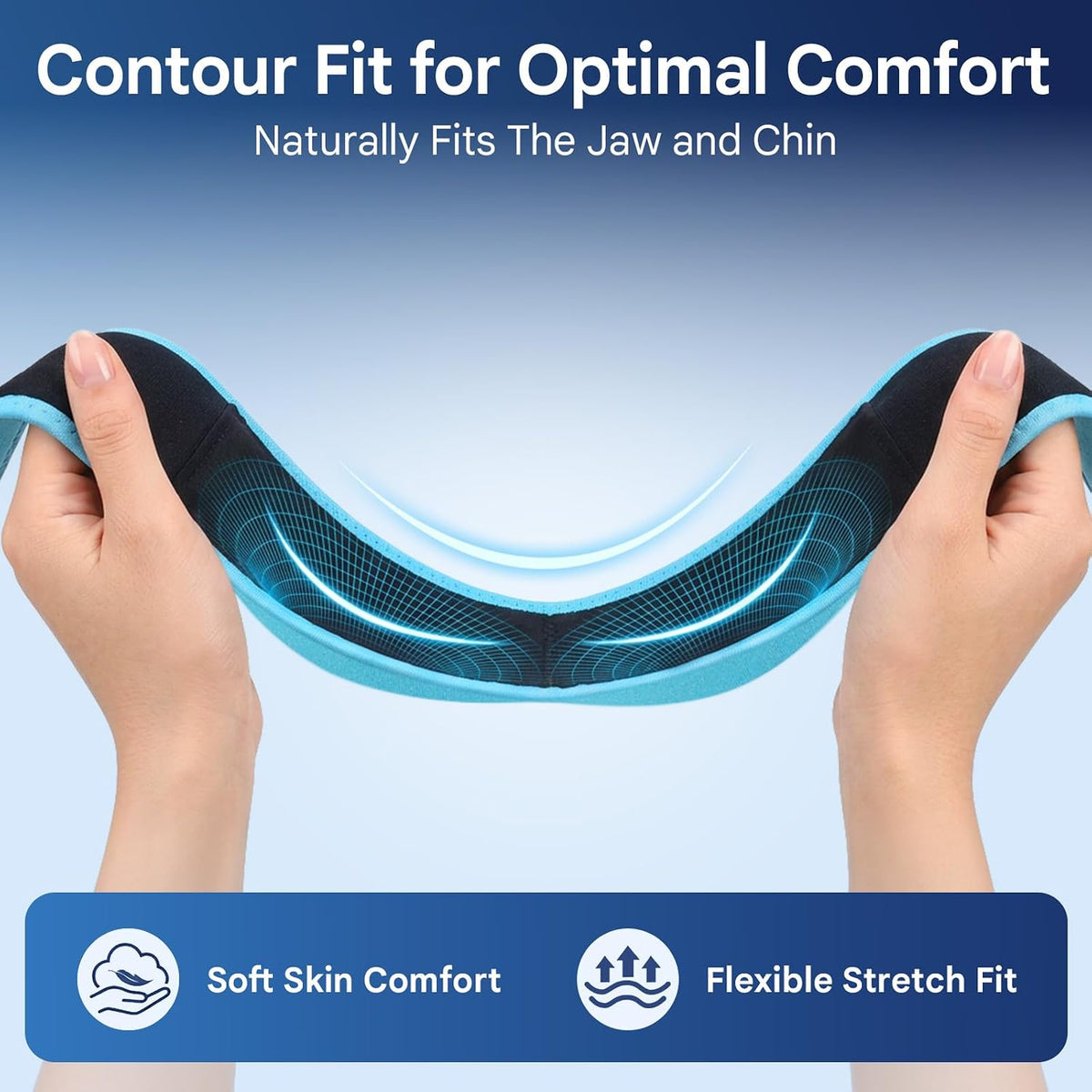 Comfytemp Wisdom Teeth Ice Pack Head Wrap, Gel Face Ice Pack for TMJ Relief