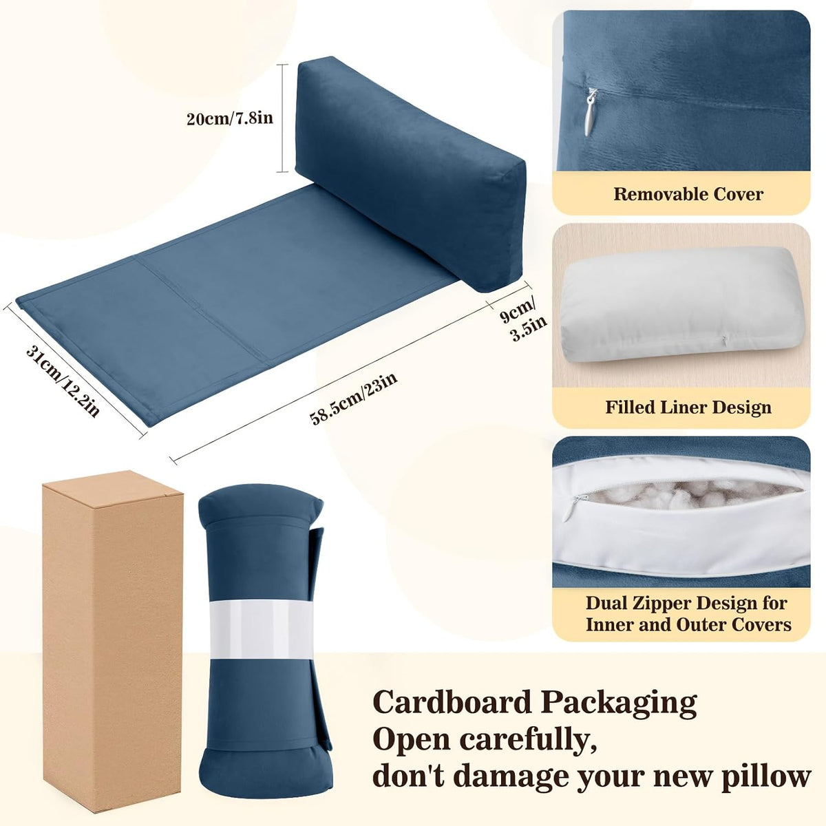 Recliner Headrest Pillow, Adjustable Comfort Neck & Head Support Pillow