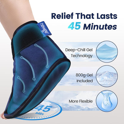 NEWGO Ice Pack for Foot Injuries Recovery, Blue