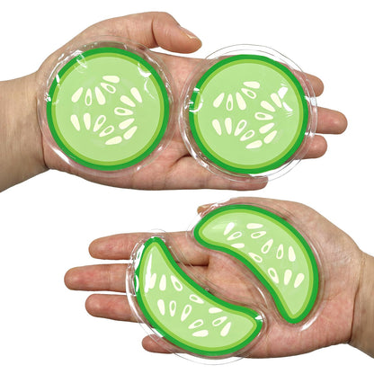 ZNÖCUETÖD Gel Ice Pack Reusable Cooling Eye Pads and Under Eye Patches