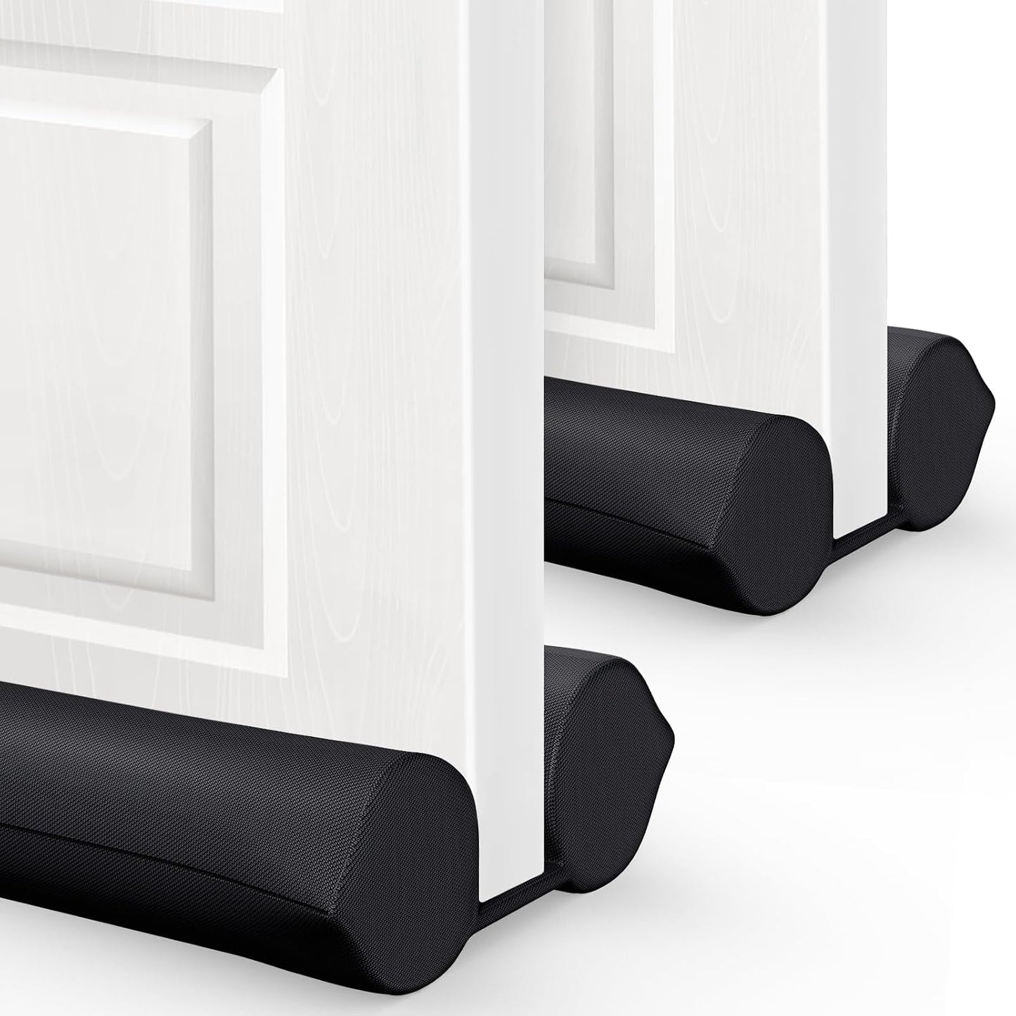 Comfyanno Under Door Draft Stopper - Bottom Door Gap Filler & Seal - Fits 30” to 36” Door, Double Side Block Noise, Sound, Air, Bugs, Dust, Easy to Install, No Adhesive, Black