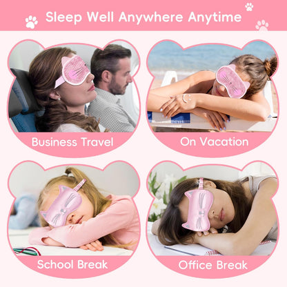 my novel things Cooling Eye Mask and Plush Sleep Mask for Woman 2PCS