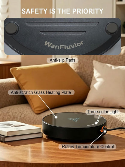 Coffee Mug Warmer, Smart Candle Warmer, Ideal Gifts for All Beverage | Fast Heating | 3 Temp Settings | 4H Auto Shut Off | LED Light | Ideal for All Cups | Ideal for Coffee Tea Water and Milk