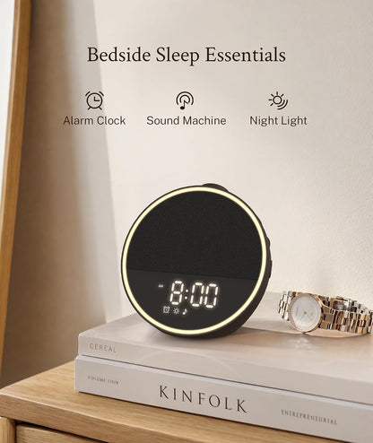 Sound Machine, Alarm Clock, Night Light, Screen-Free Sleep Routine