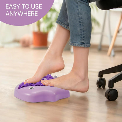 Foot Roller Massager for Plantar Fasciitis Pain Relief, Large Size Under Desk Feet Massage, Manual Acupressure Tool, Eases Pain & Cold Feet, Boosts Circulation, Split Portable & Washable