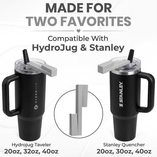 Easy Grip Bottle Cap Opener – Ergonomic Lid Turner for Stanley, Hydrojug, & Owala Tumblers – Easy Grip Assisted Bottle Opener for Weak Hands – 20oz, 32oz, 40oz - Grey