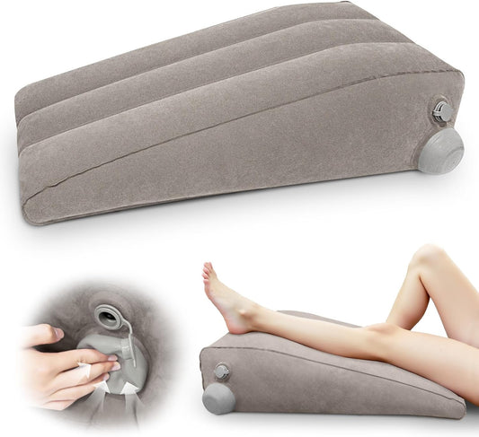 Inflatable Leg Elevation Pillow for After Surgery Swelling Single Leg
