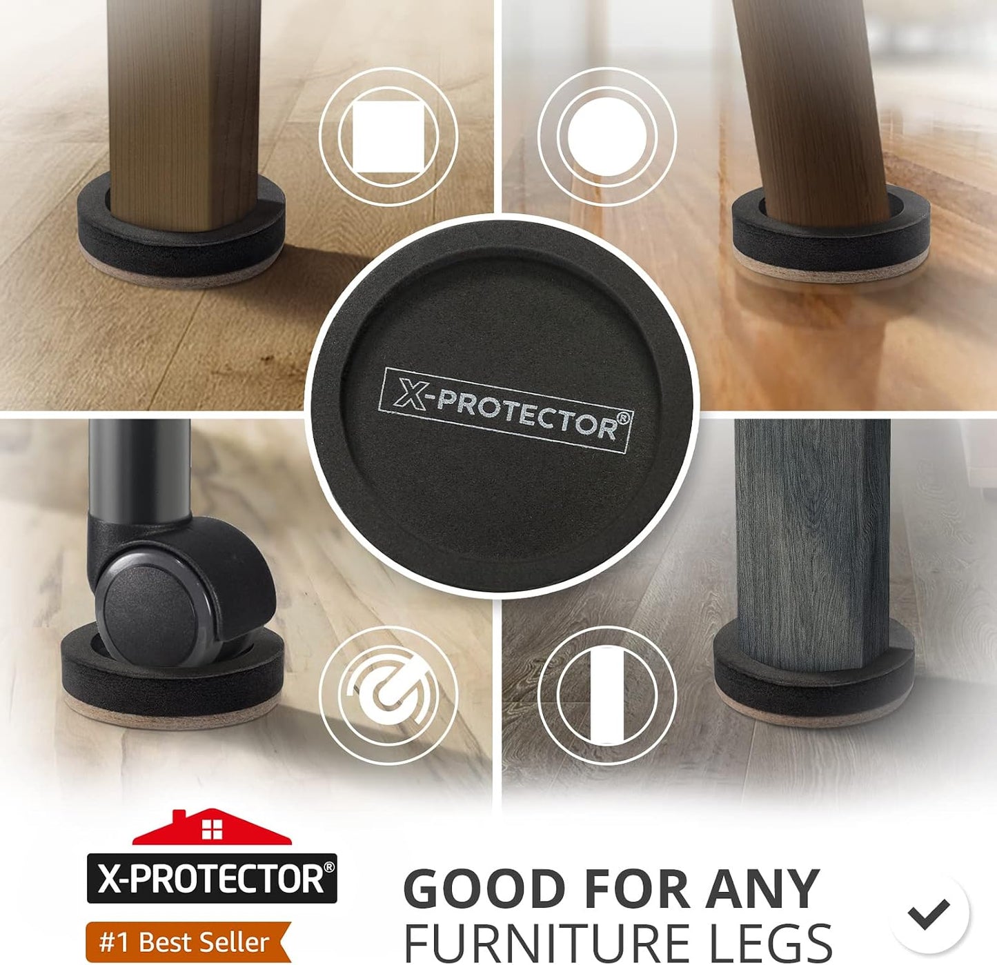X-Protector Furniture Lifter Tool - Premium Furniture Jack Lifting Tool | Lift Furniture Easily - Appliance Lifter with 4.3" Adjustable Height - Ideal Jack to Lift Furniture Easily with No Effort