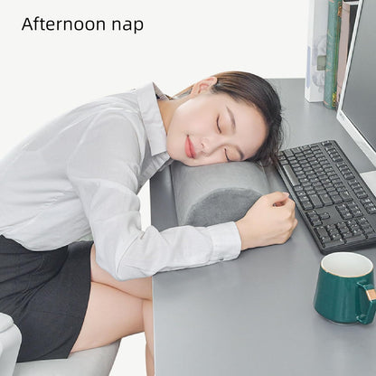 Half Moon Pillow - Ergonomic Memory Foam Knee Pillow for Back Sleeping, High Rebound Bolster for Legs, Waist & Neck Support
