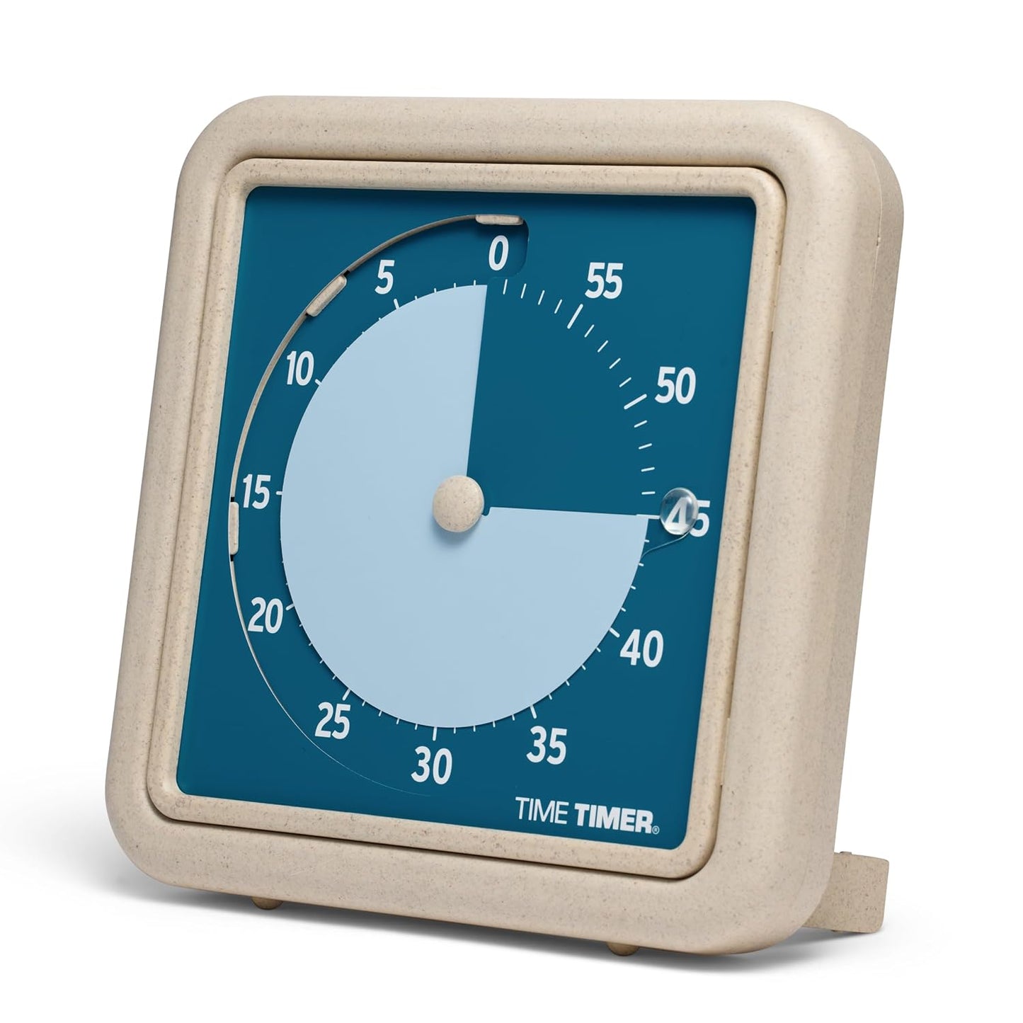 Time Timer® Retro 8 inch Eco Edition Visual Timer - 60 Minute Desk Countdown Clock Made with at Least 20% Natural Plant Material- Green Land
