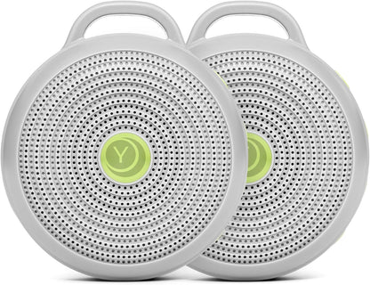 Yogasleep Hushh & Crush Resistant Travel Case, (2 Piece Set) Portable White Noise Sound Machine for Baby, 3 Soothing Natural Sounds, Noise Canceling for Sleep Aid, Office Privacy, & Meditation