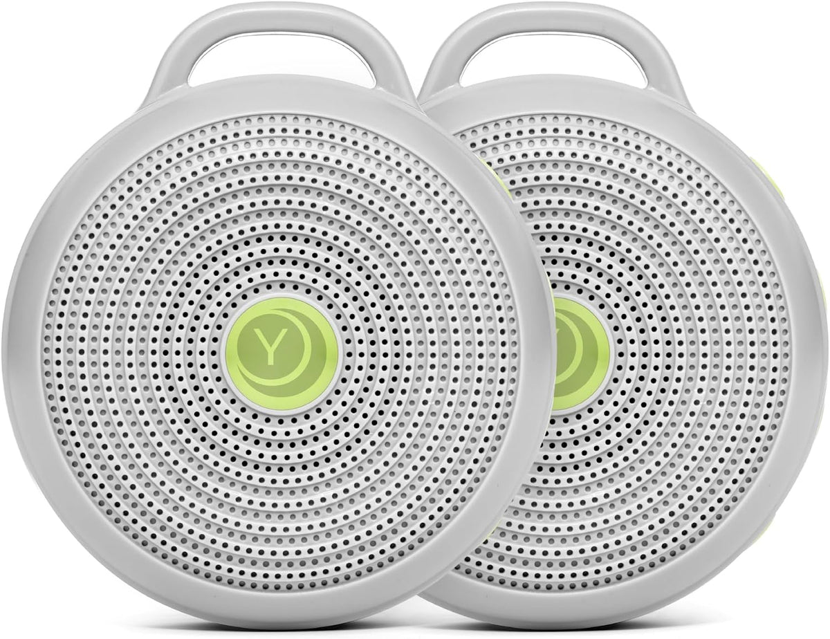 Yogasleep Hushh & Crush Resistant Travel Case, (2 Piece Set) Portable White Noise Sound Machine for Baby, 3 Soothing Natural Sounds, Noise Canceling for Sleep Aid, Office Privacy, & Meditation