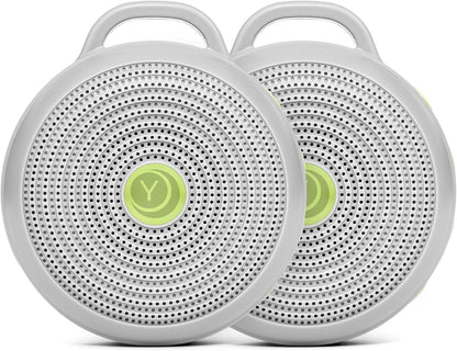 Yogasleep Hushh & Crush Resistant Travel Case, (2 Piece Set) Portable White Noise Sound Machine for Baby, 3 Soothing Natural Sounds, Noise Canceling for Sleep Aid, Office Privacy, & Meditation