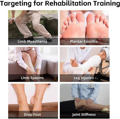 Fitness Foot and Calf Stretcher for Plantar Fasciitis, Achilles Tendonitis, Heel Spurs, Drop Foot, Physiotherapy Stretching Strap Relief, Yoga Leg Stretch Strap for Thigh and Hamstring