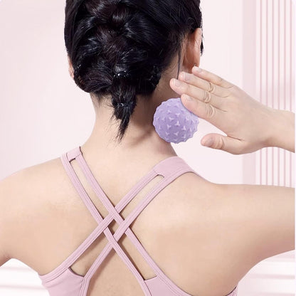WOVTE Massage Lacrosse Ball Therapy for Sore Muscles Myofascial Release | Shoulders, Neck, Back, Foot, Body, Deep Tissue, Trigger Point, Muscle Knots, Yoga