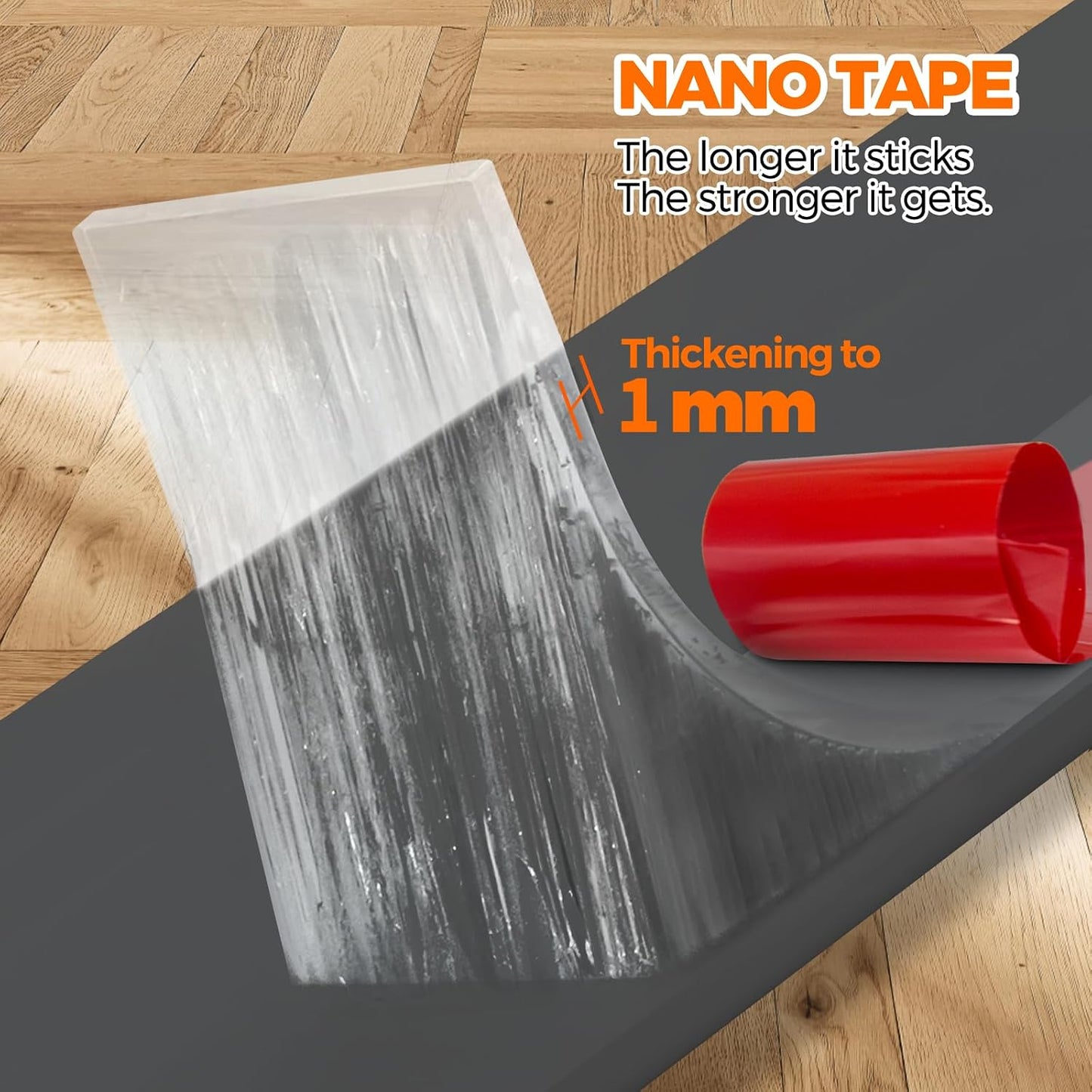 Holikme Door Draft Stopper 41inch Weather Stripping Door Seal Sweep | Under Door Draft Insulator Strong Adhesive Silicone Garage Window Strip Blocker Cold Air & Noise, Easy Install Save Energy