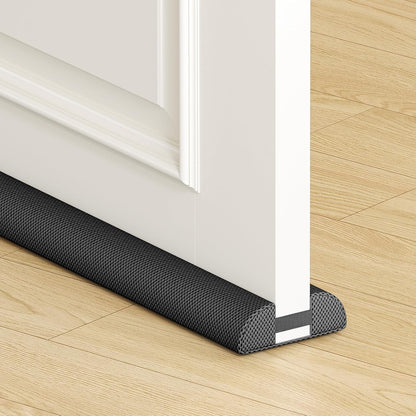 fowong Door Draft Stopper, 36" Adjustable Under Door Noise Stopper, Grey | Durable Door Draft Blocker Helps to Seal Door Gaps, Reduce Drafts, Noise, Dust & Light, Fit Doors 30"–36", Easy to Install