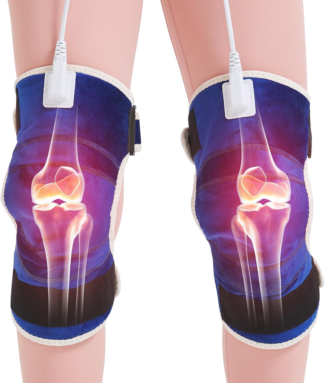 Foot Warmer, Electric Heating Pad for Foot&Ankle Pain Relie Fast Heating | Auto Shut Off Double Sided Heated Feet Warmer with Adjustable Temp for All Day Use to Relieve Achilles Tendonitis(1-Pack)