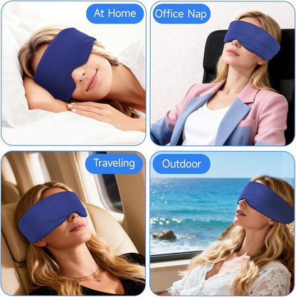 Silk Sleep Mask – 100% Mulberry Silk Eye Mask for Sleeping, Soft Slip Feel, Adjustable Headband, Blackout for Side Sleepers, Men & Women | Soft Slip Feel, Adjustable Headband, Blackout for Side Sleepers, Men & Women