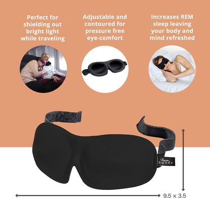 Bucky 40 Blinks No Pressure Eye Mask for Travel & Sleep