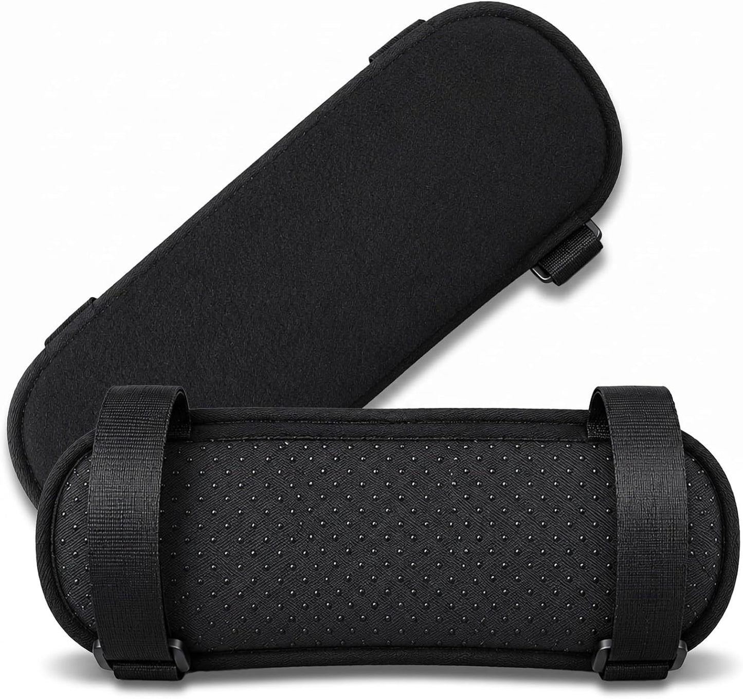 2 Pack Non-Slip Armrest Pads Ergonomic Thick Memory Foam Arm Pads for Office, Gaming Chairs (Black) | Thick Memory Foam, Ergonomic, Elbow Forearm Support, Universal