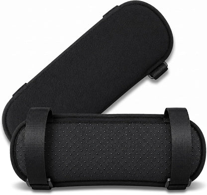 2 Pack Non-Slip Armrest Pads Ergonomic Thick Memory Foam Arm Pads for Office, Gaming Chairs (Black) | Thick Memory Foam, Ergonomic, Elbow Forearm Support, Universal