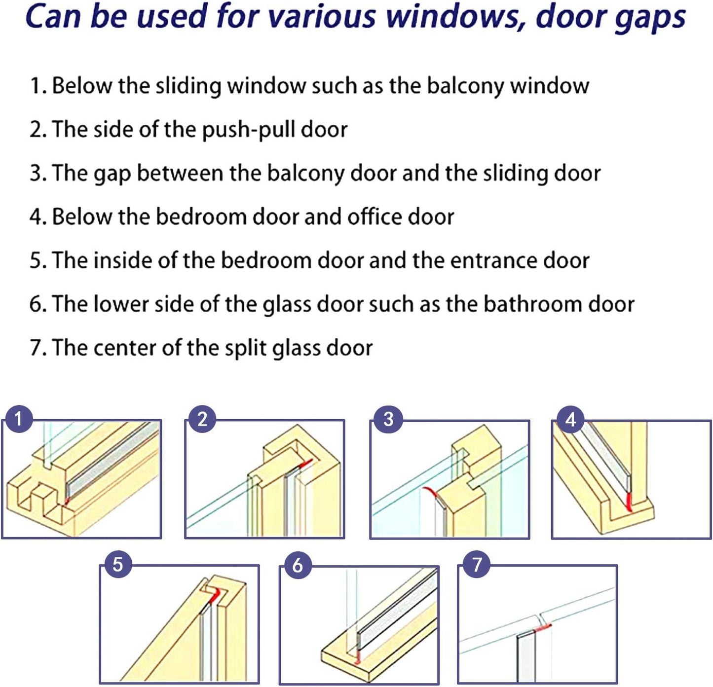 TAROSE Weather Stripping Door Seal, 33 Feet Long Transparent (Width 25mm) | Shower Door Seal Strip, Adhesive Silicone Tape, Door Draft Stopper, Blocks Drafts and Noise, for Doors & Windows