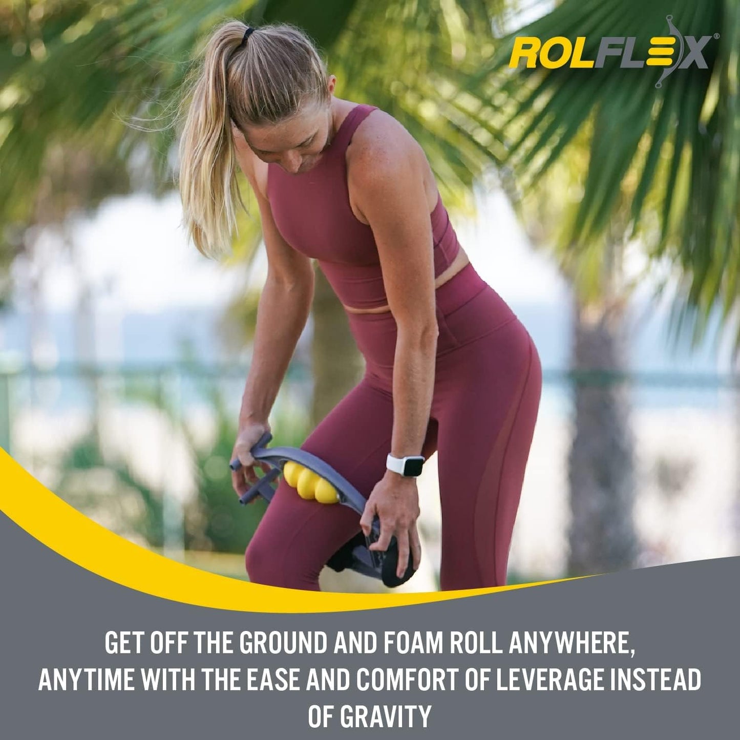 Arm & Leg Massager Roller – Muscle Roller to Address Golfer’s Elbow, Tennis Elbow, Carpal Tunnel & More – Arm & Leg Massage Roller for Muscle Tightness & Faster Recovery