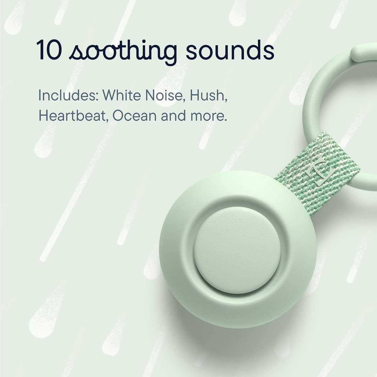 Hatch Go Portable Sound Machine & Sleep Soother for Babies & Kids (Putty)