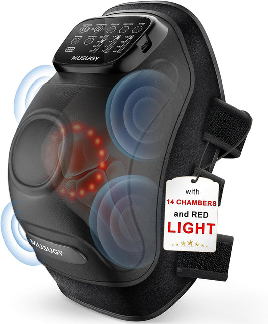 Knee Massager with Heat and Red Light Therapy for Pain Relief