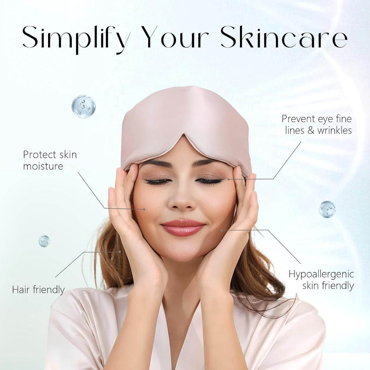 ZIMASILK 22 Momme 100% Mulberry Silk Sleep Mask - Full Silk Filled
