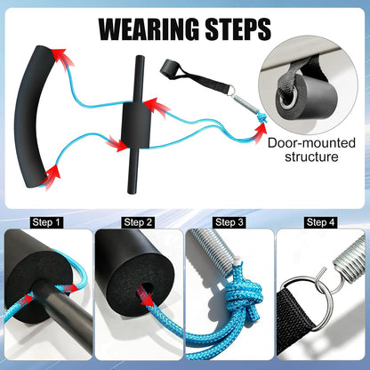 Portable Cervical Neck Traction Device Over Door for Home Use - Neck Stretcher Strap for Spinal Decompression, Pain Relief & Physical Therapy - Restore Natural Neck Curve & Alignment