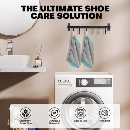 Shoe Washing Machine Bag: Laundry Shoe Bag for Washer and Dryer - 2pc Reusable Shoe Cleaning Bag for Sneaker Tennis Shoes Unstain Cleaner Kit (Yellow 2pcs)