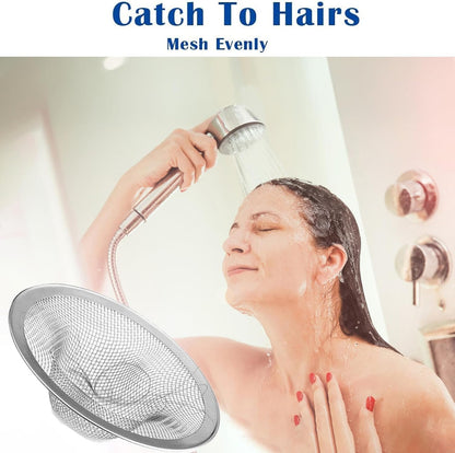 2 pcs Heavy Duty Stainless Steel Slop Basket Filter Trap, 2.75" Top / 1" Mesh Metal Sink Strainer,Perfect for Kitchen Sink/Bathroom Bathtub RV Wash Basin Floor Drain Balcony Drain Hole