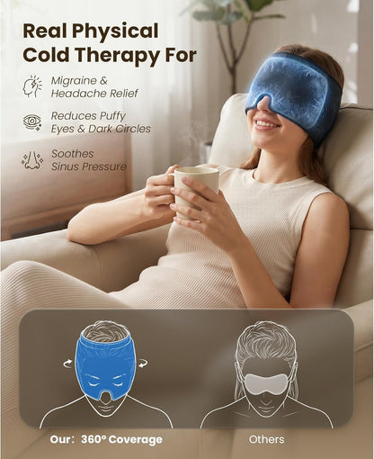 BOB AND BRAD Eye Massager with Heat and Cooling, FSA Eligible HSA Birthday Gifts for Women Men, Heated Eye Massager for Migraine, Heated Eye Mask for Dry Eye Head Tension and Stress Relief
