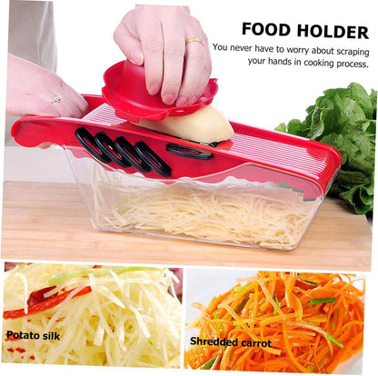 Food Grater Finger Guard Multi-functional Food Safety Holder for Slicing Vegetables Easy to Clean for Potatoes Onions Cheese and Fruits