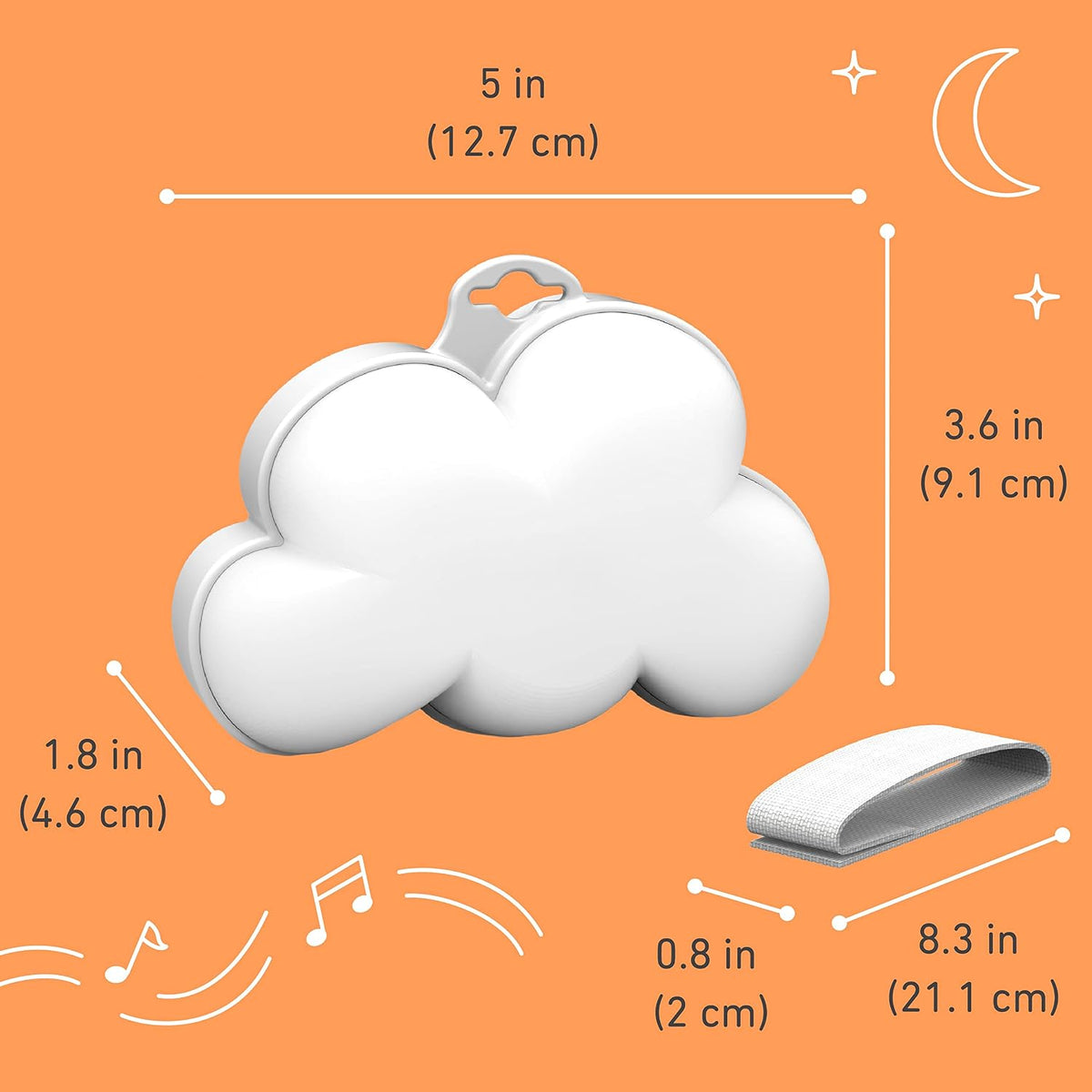 Pure Enrichment PureBaby Cloud Portable Sound Machine & Night Light