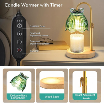 Candle Warmer Lamp with Timer,Birthday Gifts for Women