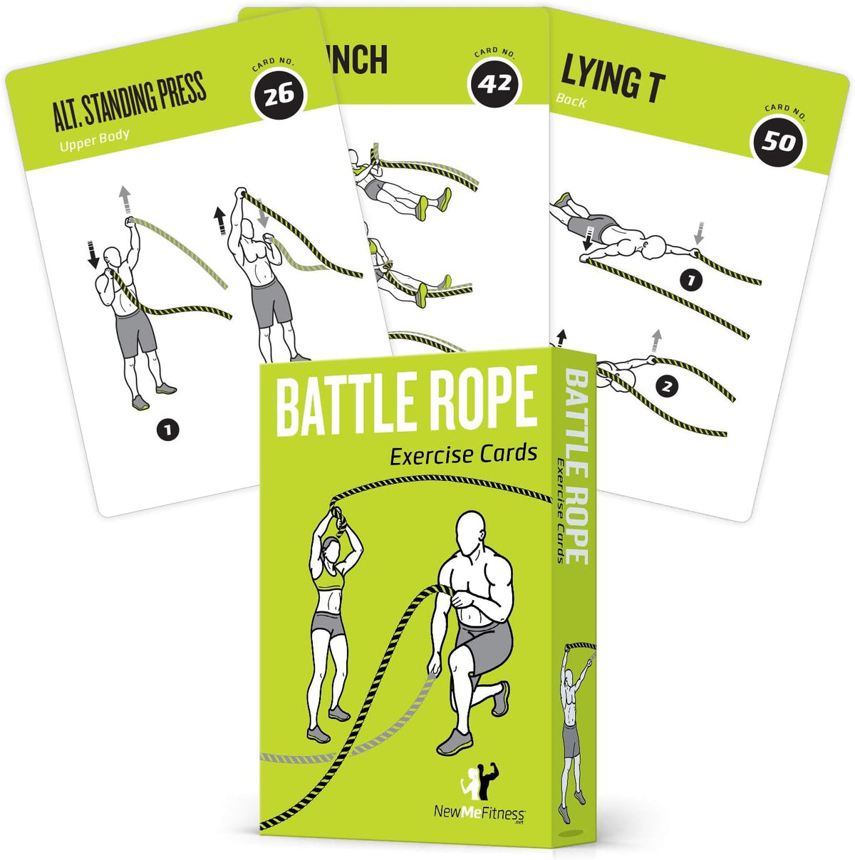NewMe Fitness Pilates Workout Cards, Fitness Deck for Women and Men