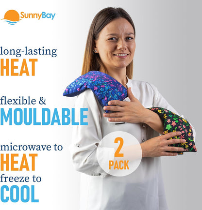 SunnyBay Heating Pad, Neck and Shoulder Wrap, 6x11 inch, Pink