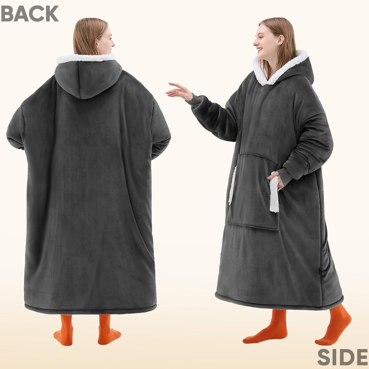 yescool Wearable Blanket Hoodie as Christmas Birthday Gifts for Women Mom - Colors A