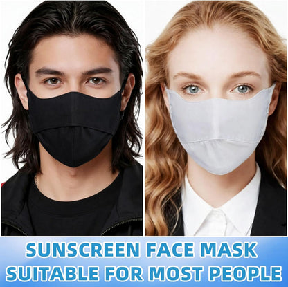 24 Pack UV Face Mask Sun Protection Face Cover Ice Silk Cooling Sunscreen Mask Individually Packaged Washable Reusable for Women Men Fishing Hiking Cycling, 4 Colors (black/gray/pink/blue)