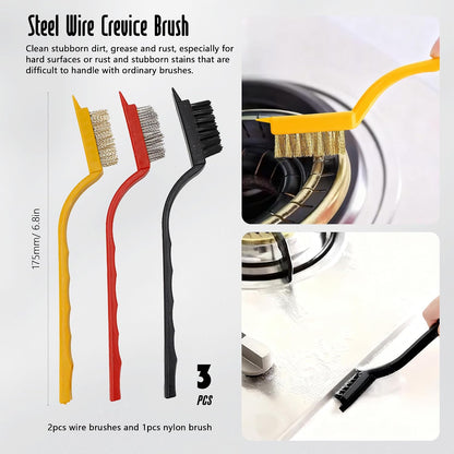 12Pcs Crevice Cleaning Brush, Multi-Purpose Hard Bristle Cleaning Brush Small Gap Scrub Brushes for Household Kitchen Gas Stove Bathroom Corner Window Grooves Keyboard Cup Teapot
