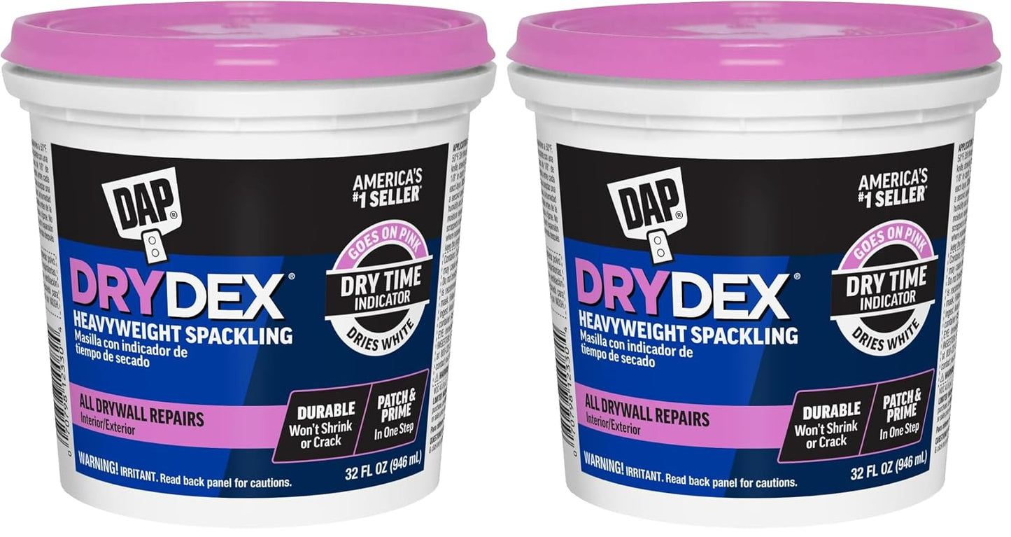 DAP DryDex Dry Time Indicator Spackling, Pink/White, 32 Oz (7079812330)