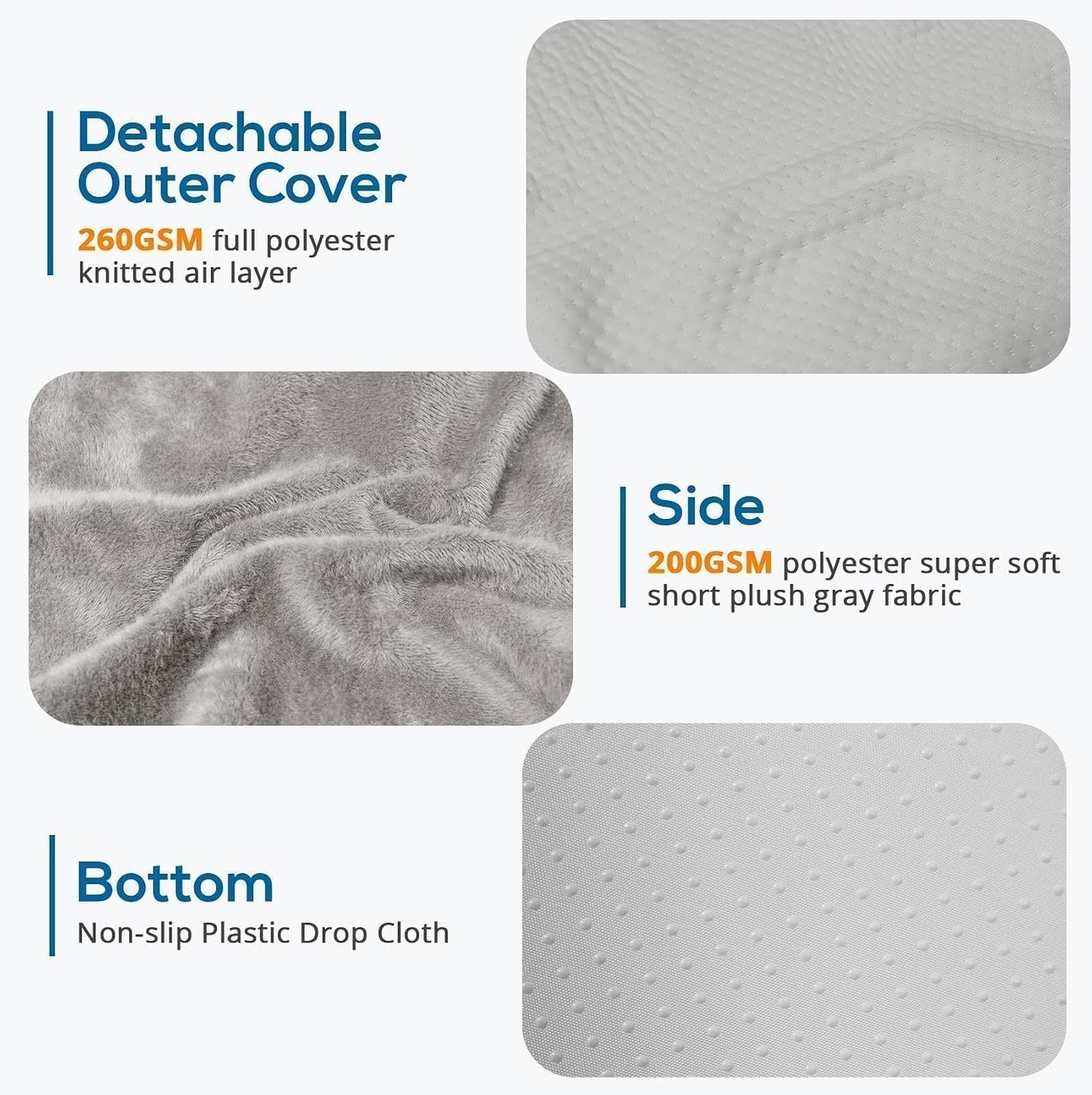 Sasttie Wedge Pillow 24x24x12 inch, Memory Foam Bed Wedge, Cool Grey | Triangle Pillow for Sleeping, Acid Reflux, Back Pain, Post-Surgery, and Snoring, Designed with Removable Washable Cover