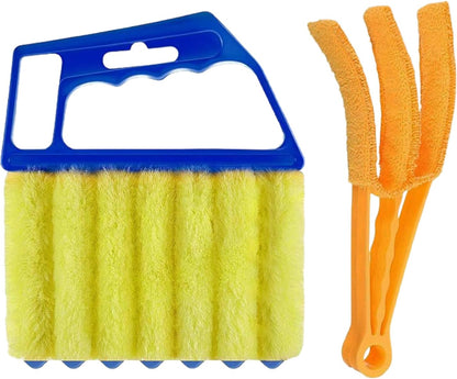 Washable Blinds Cleaner Tool, Blind Duster, Microfiber Dusting Brush for Venetian Blinds, Window Shutters, Air Conditioner Vents (4-Pack)