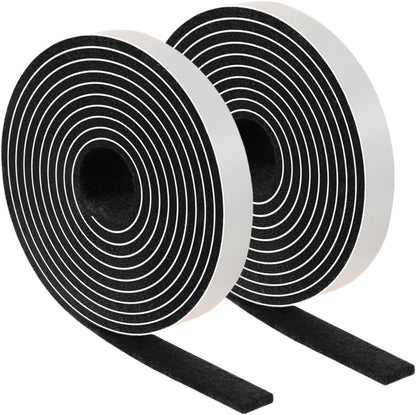 Felt Strips with Adhesive Backing Heavy Duty Cuttable Felt Tape Roll Furniture Pads for Chair Legs - Protecting Hardwood Floors, Chair Wall Protector (Black, 80 x 0.5 x 0.14 Inch)