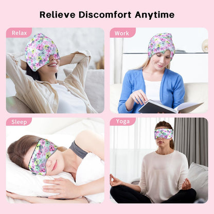 my novel things Migraine Relief Cap, Ice Headache Relief Mask Cold Cap Set