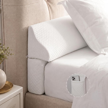 Bed Wedge Gap Filler, Wedge Pillow for Headboard Gap, King Size